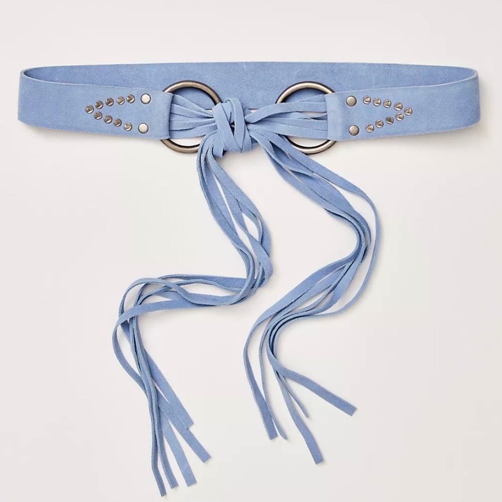NWT $58 Free People Most Wanted Wrap Belt Corn Flower O/S